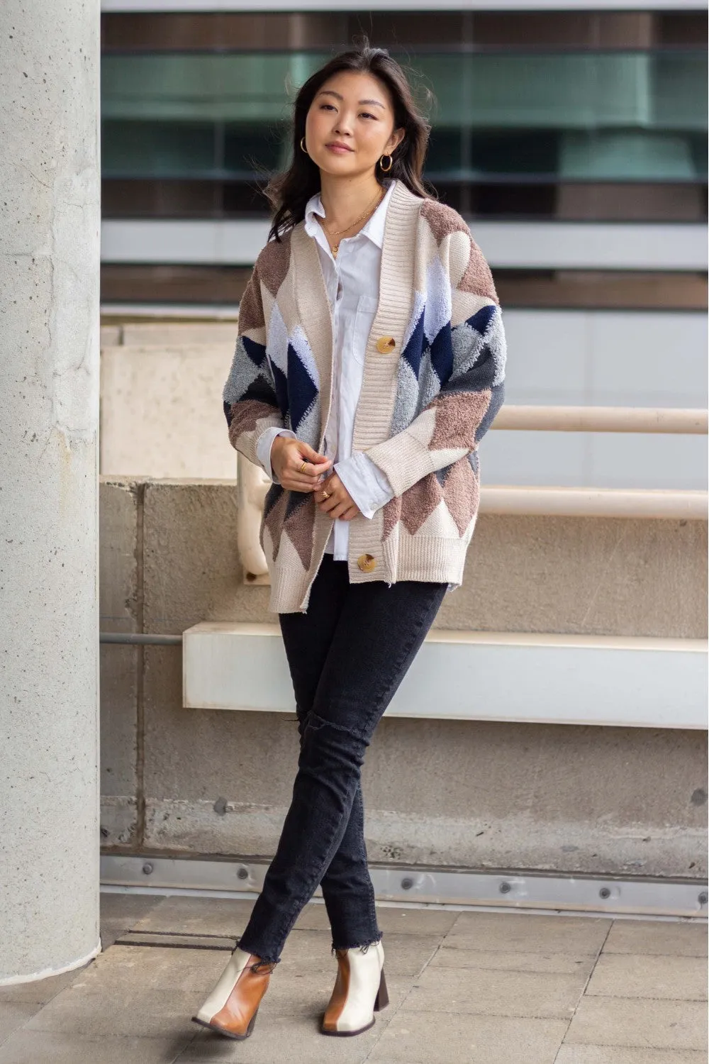 Trendsetter Diamond Cardigan