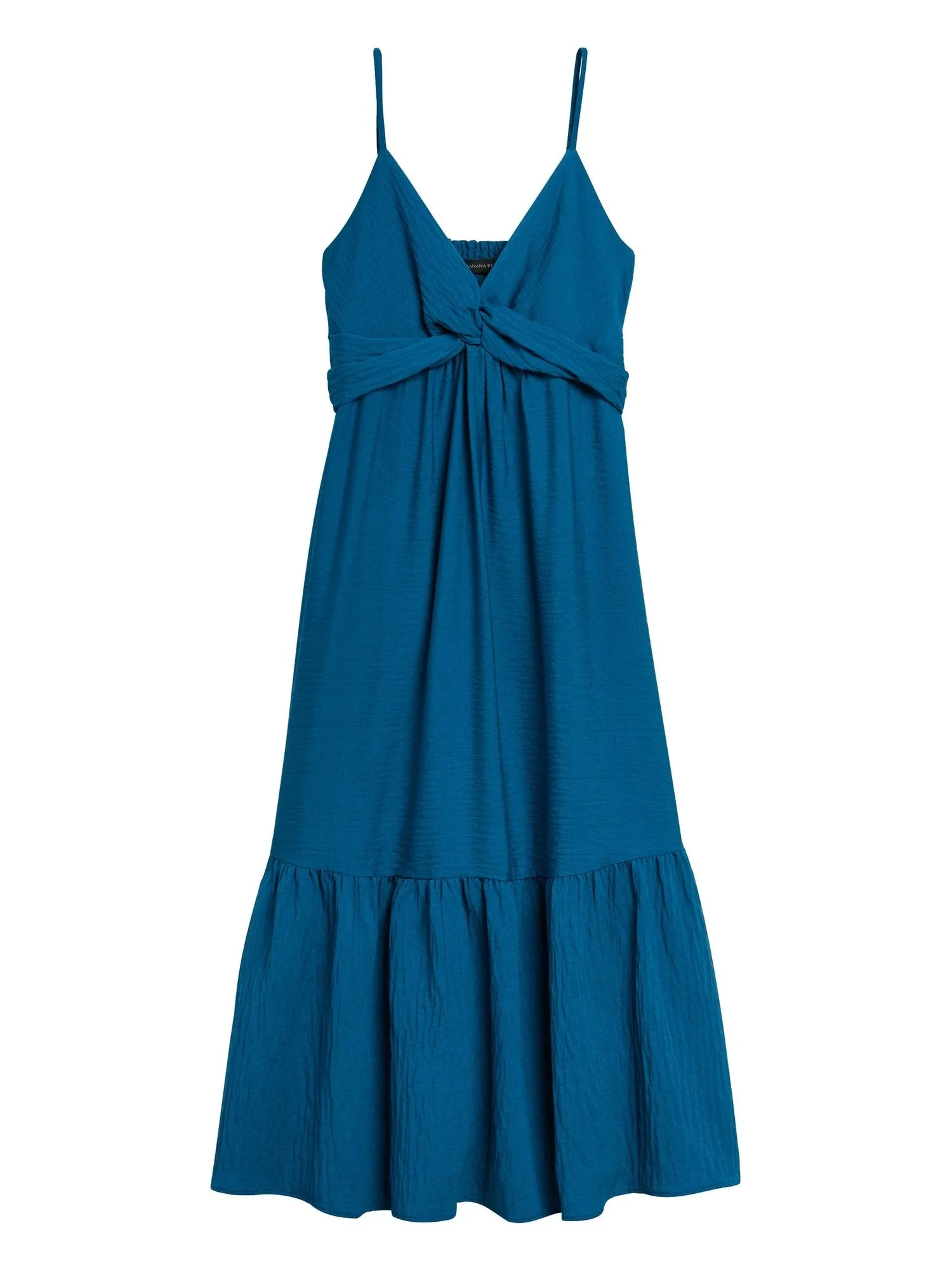 Twist-Front Maxi Dress in Underwater Turquoise