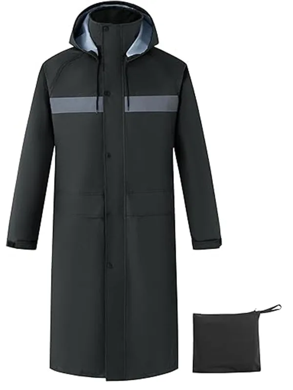 Ubon Mens Long Rain Coat