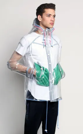 Unknown clear raincoat with 3M piping