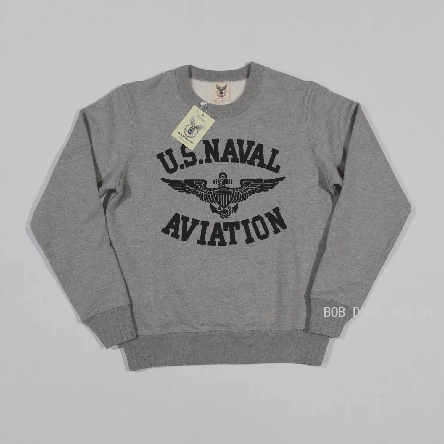 US Naval Aviation Sweatshirt Crewneck Military Print Fleece Pullover