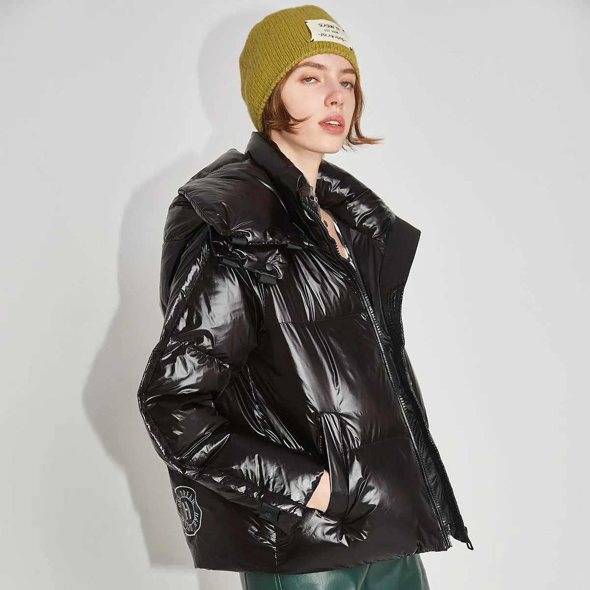 Waterproof Puffa Cropped Down Jacket