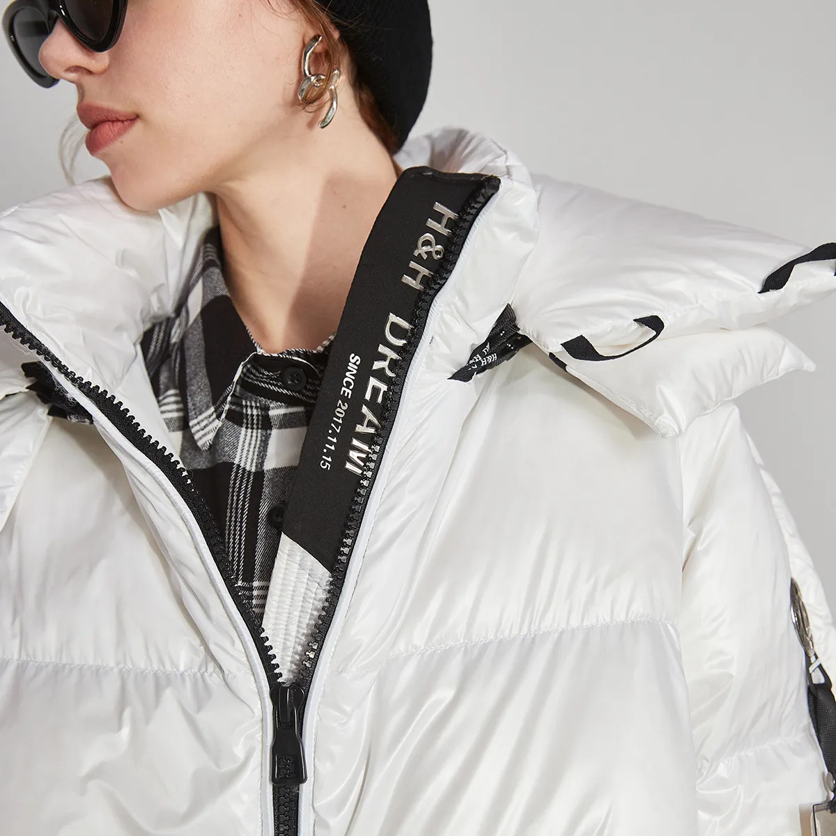 Waterproof Puffa Cropped Down Jacket