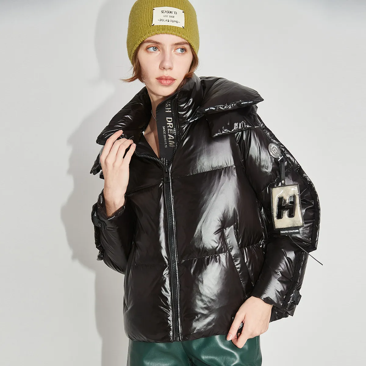 Waterproof Puffa Cropped Down Jacket