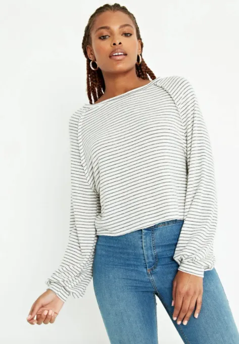 Wishing Stripe Cozy Top