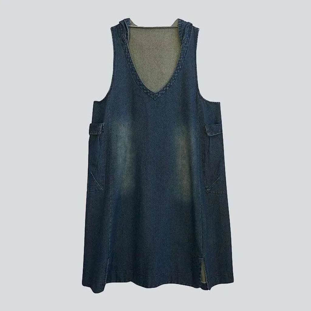 Y2k dark jean dress