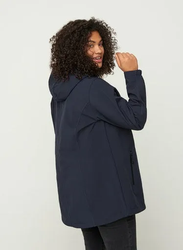 Zizzi Amy Jacket in Navy