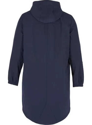 Zizzi Aspen Coat in Navy